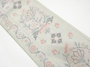 アンティーク　ふくれ織花模様織出し袋帯（材料）